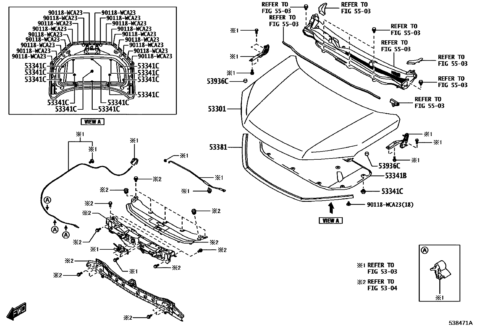 5302 — HOOD & FRONT FENDER