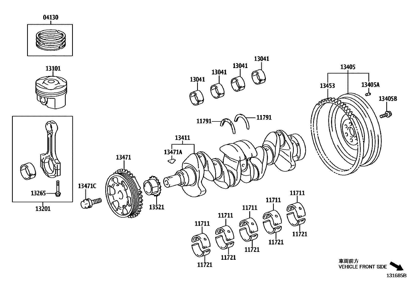 1301 — CRANKSHAFT & PISTON