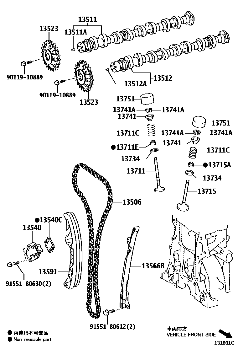 1302 — CAMSHAFT & VALVE