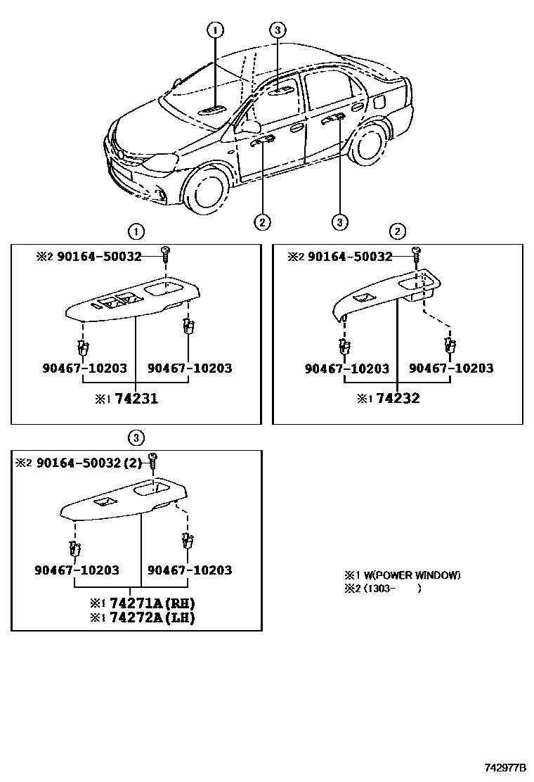 7401 — ARMREST & VISOR