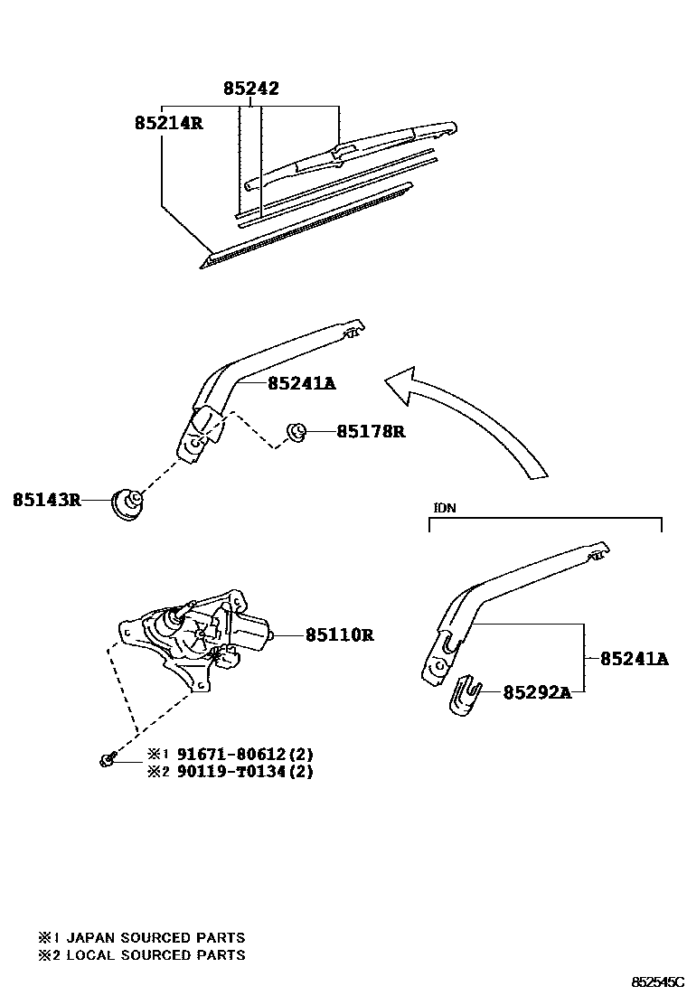 8502 — REAR WIPER