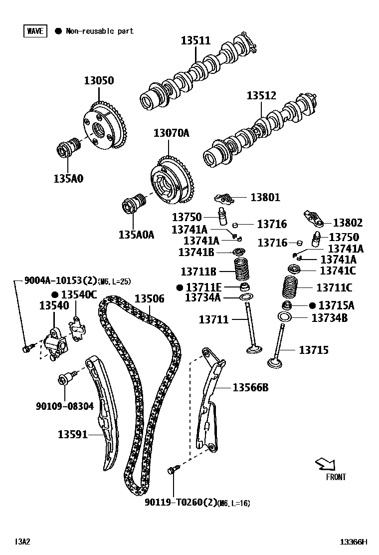 1302 — CAMSHAFT & VALVE
