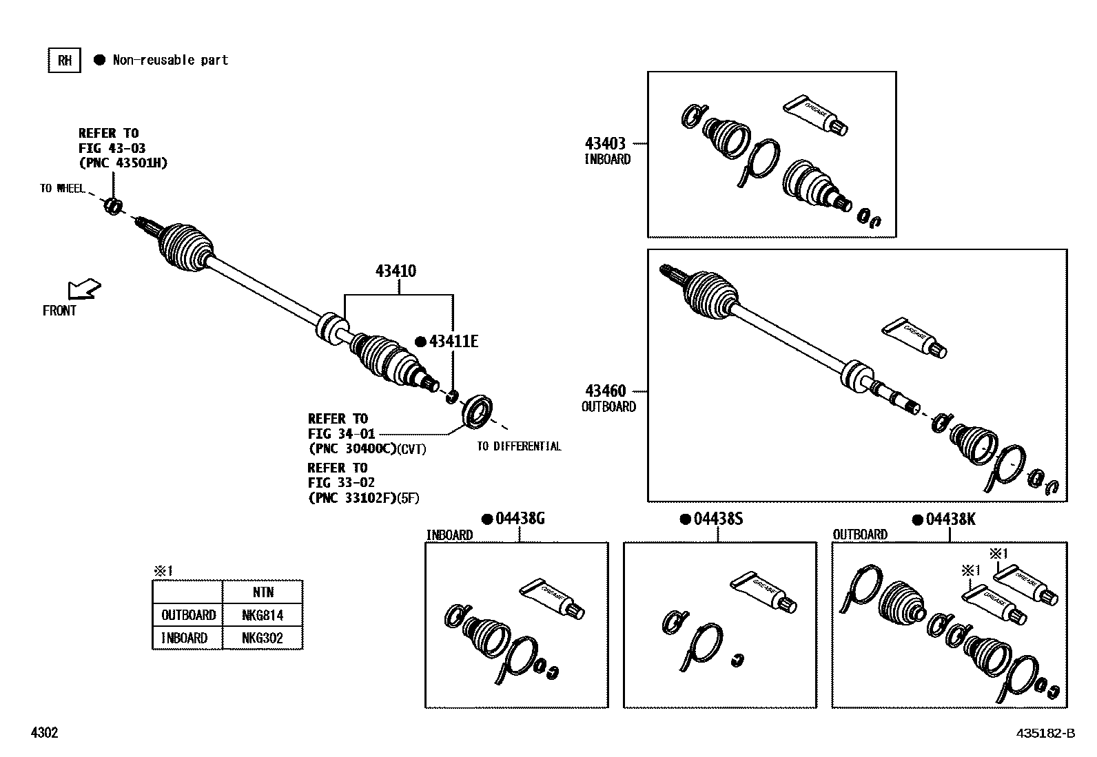 4302 — FRONT DRIVE SHAFT