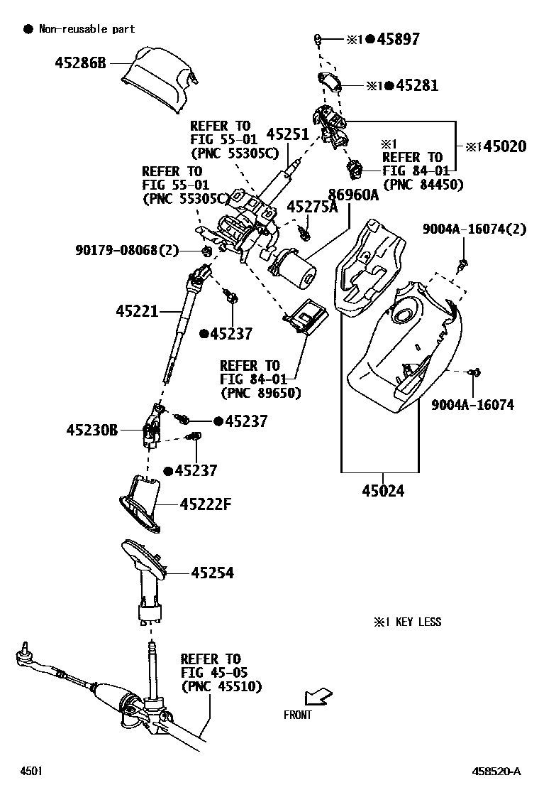 4501 — STEERING COLUMN & SHAFT