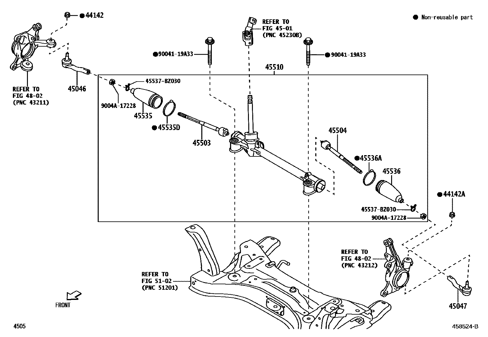 4505 — FRONT STEERING GEAR & LINK