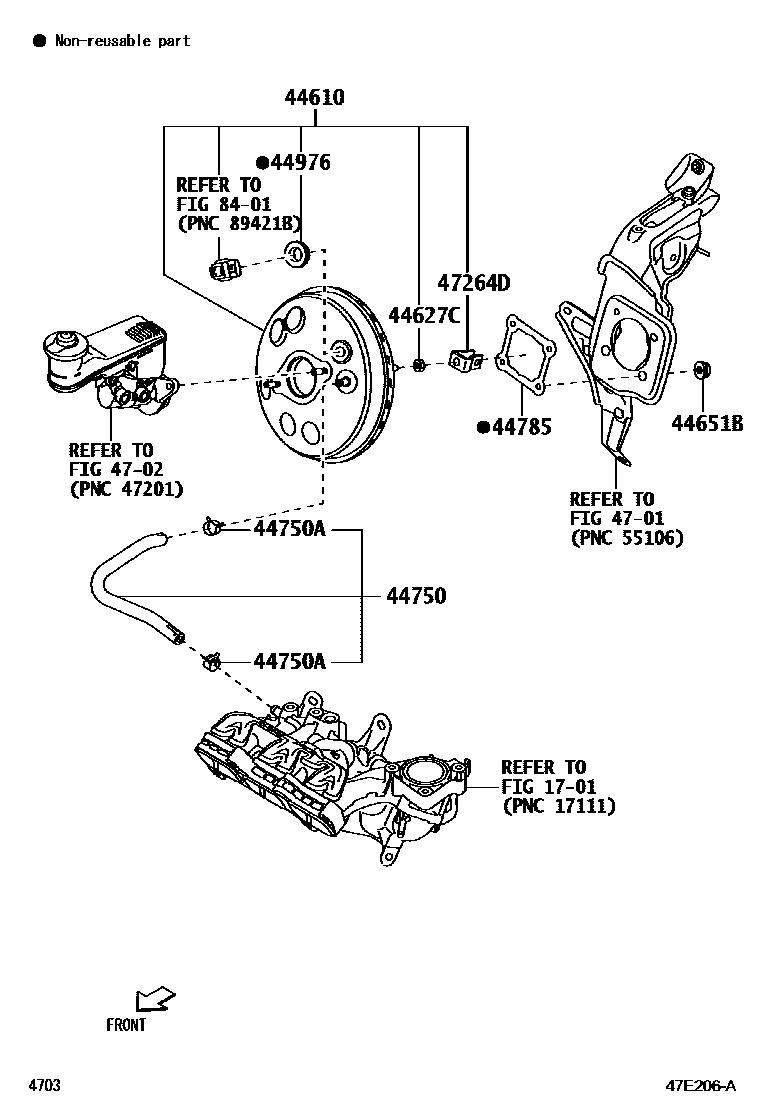 4703 — BRAKE BOOSTER & VACUUM TUBE