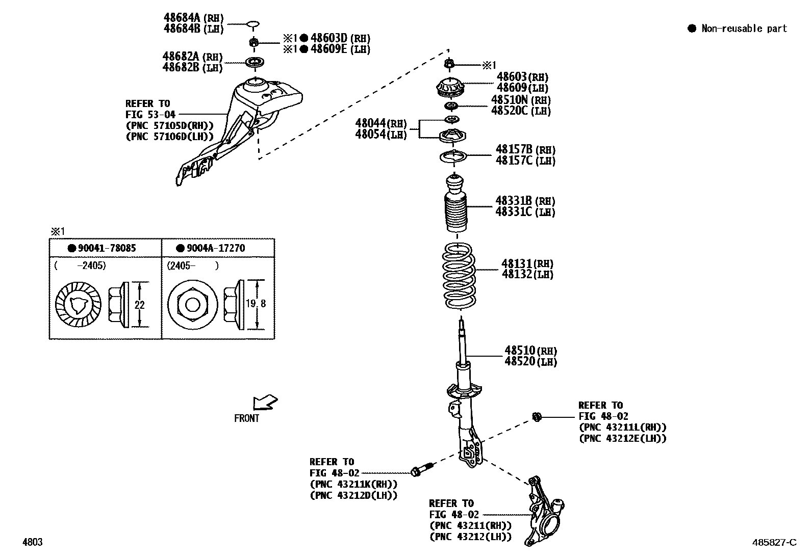 4803 — FRONT SPRING & SHOCK ABSORBER