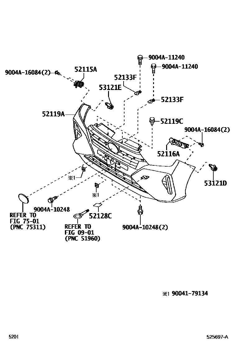 5201 — FRONT BUMPER & BUMPER STAY