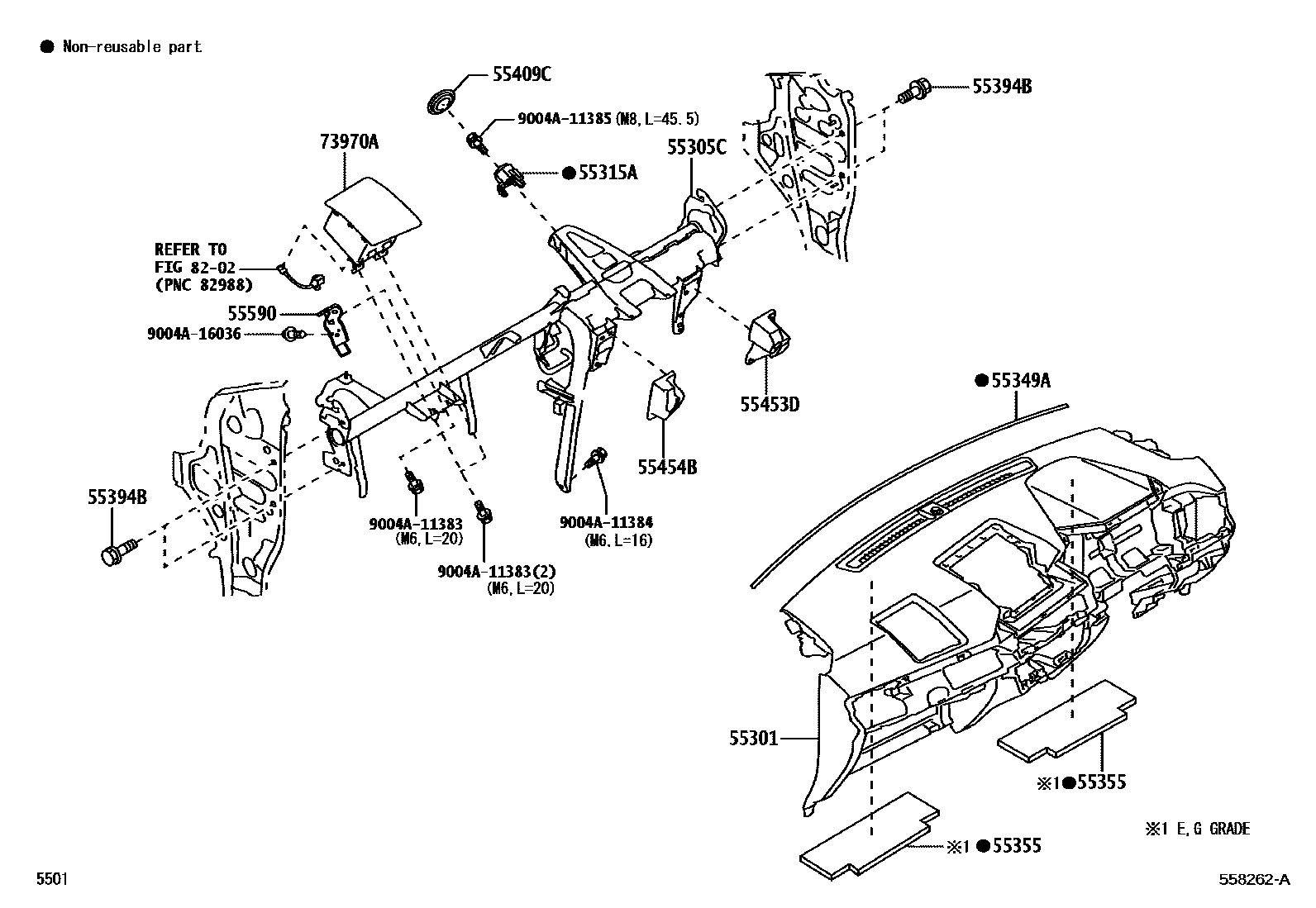 5501 — INSTRUMENT PANEL & GLOVE COMPARTMENT