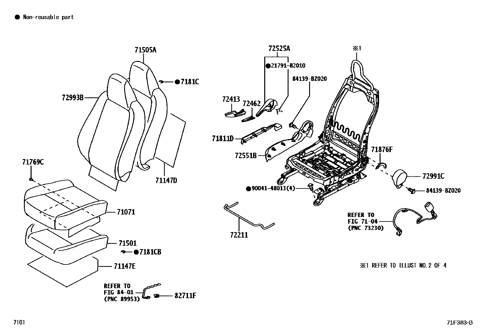 7101 — FRONT SEAT & SEAT TRACK