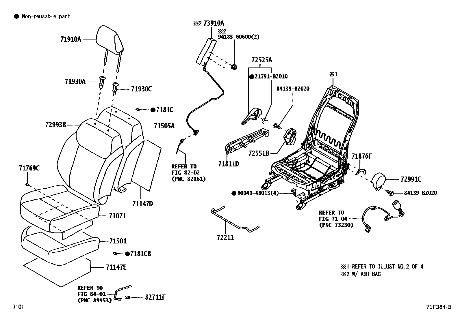 7101 — FRONT SEAT & SEAT TRACK