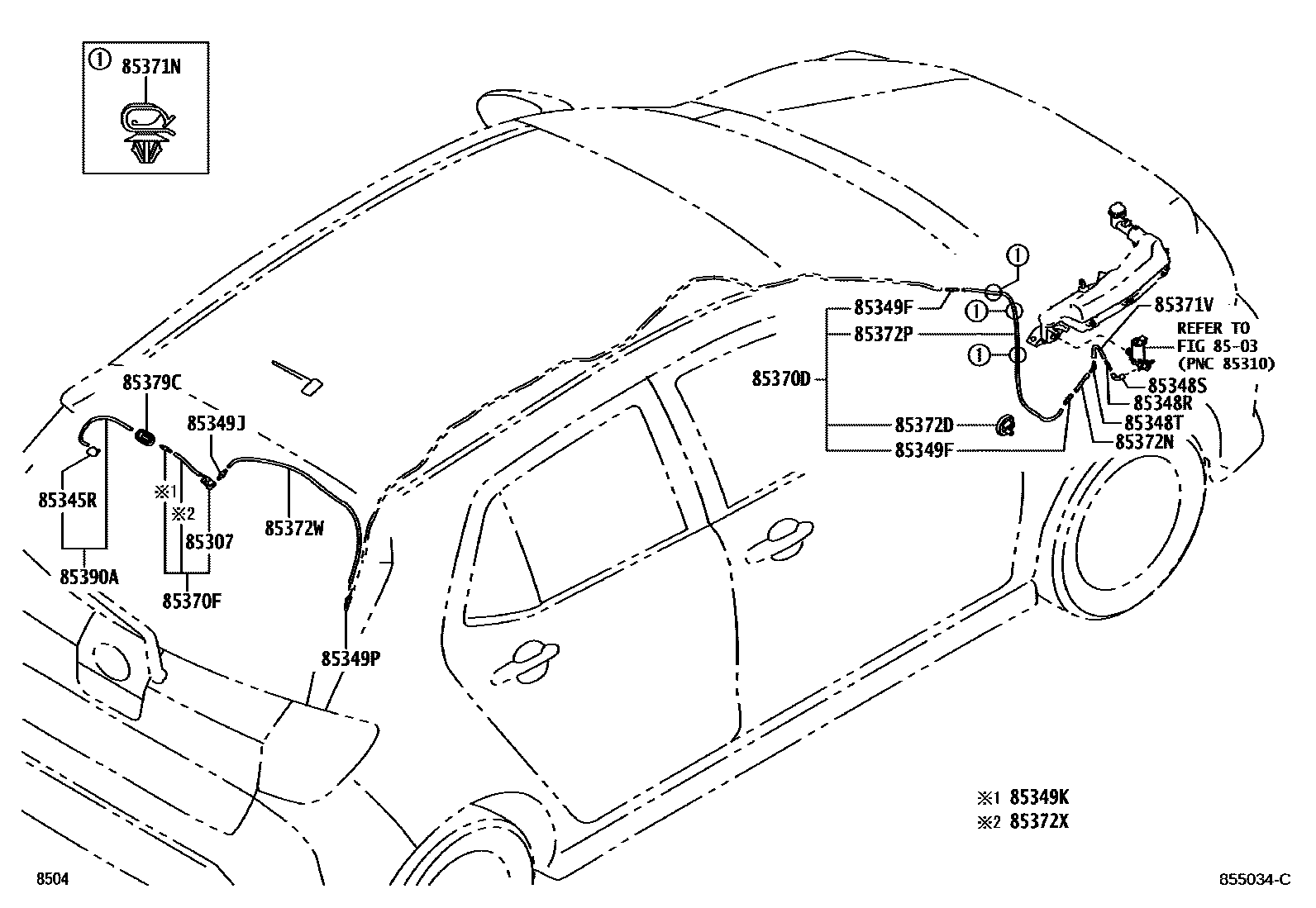 8504 — REAR WASHER