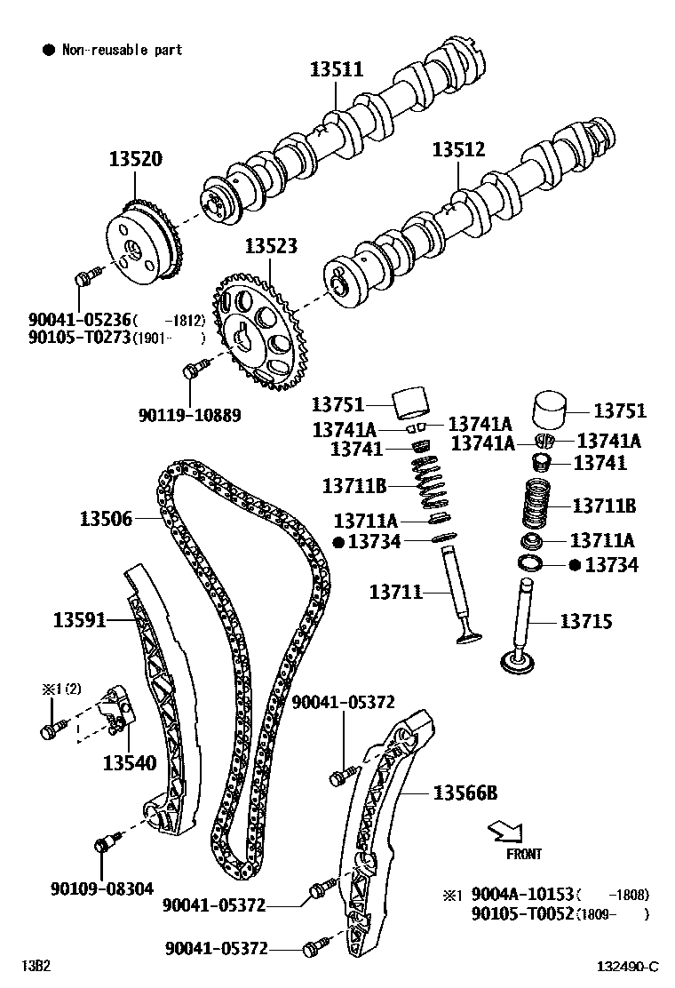 1302 — CAMSHAFT & VALVE