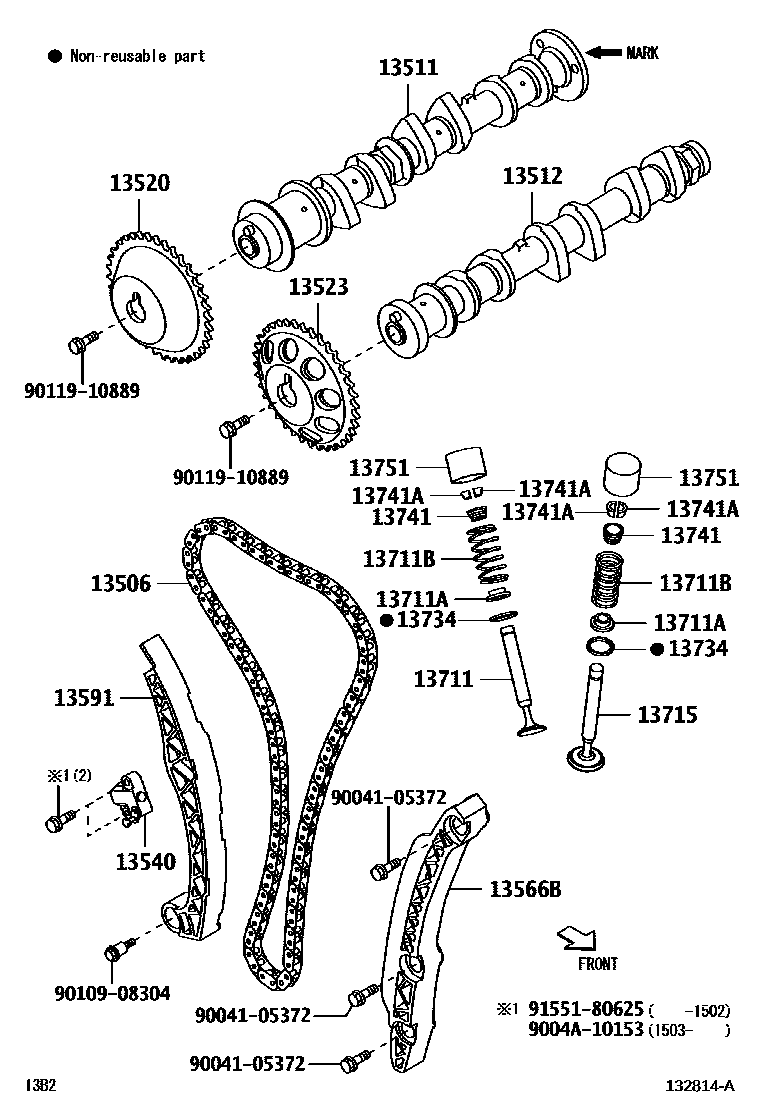 1302 — CAMSHAFT & VALVE