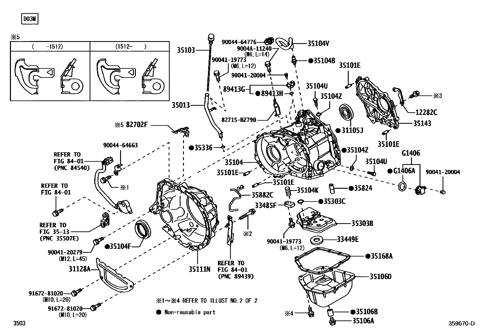 3503 — TRANSMISSION CASE & OIL PAN (ATM)