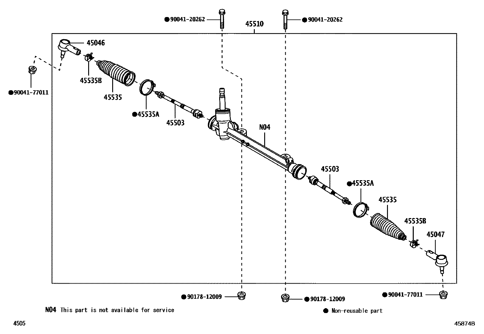 4505 — FRONT STEERING GEAR & LINK