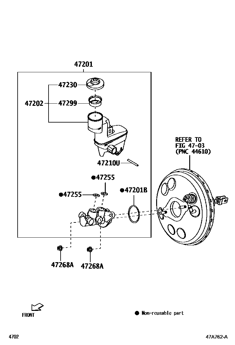 4702 — BRAKE MASTER CYLINDER
