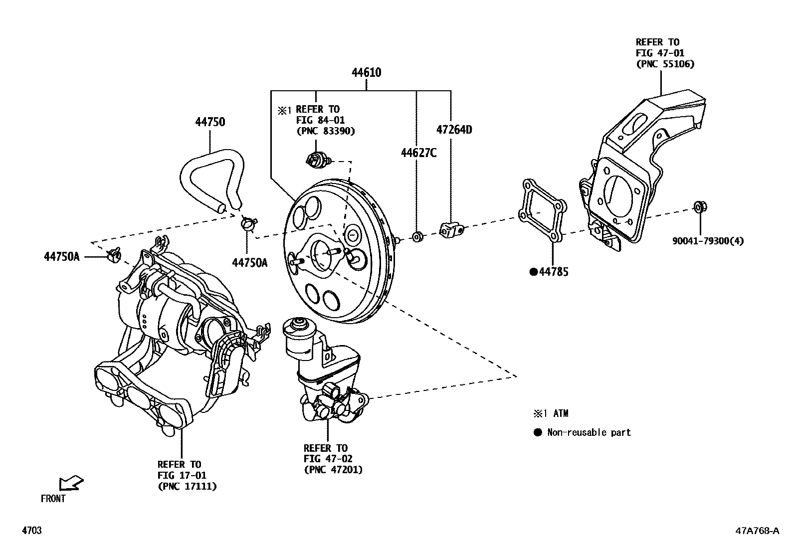 4703 — BRAKE BOOSTER & VACUUM TUBE
