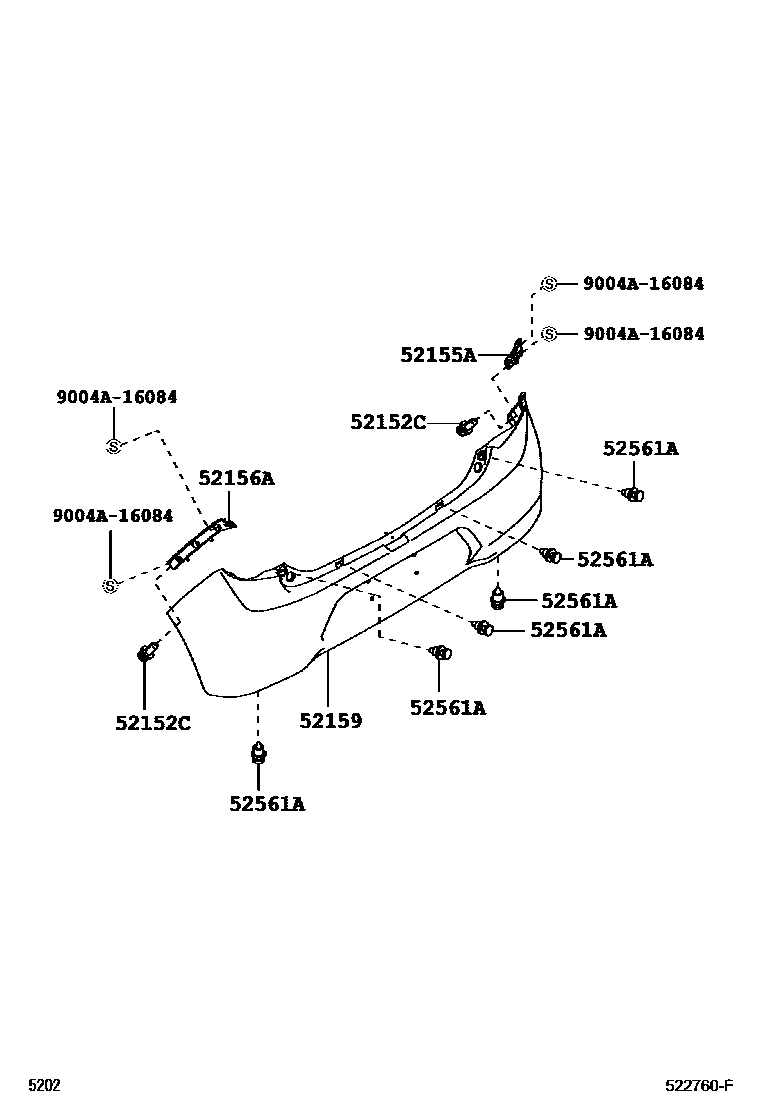5202 — REAR BUMPER & BUMPER STAY