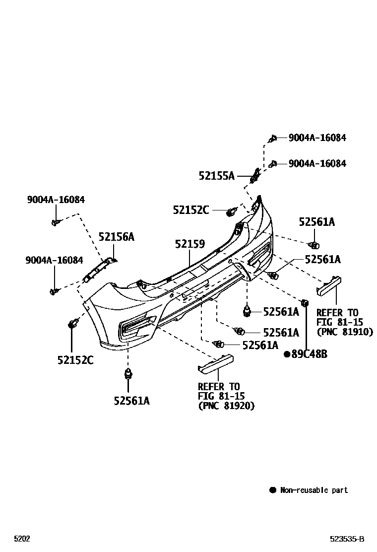5202 — REAR BUMPER & BUMPER STAY