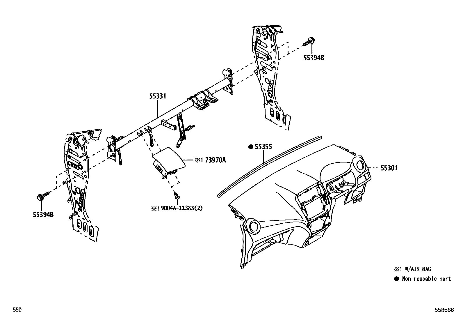 5501 — INSTRUMENT PANEL & GLOVE COMPARTMENT