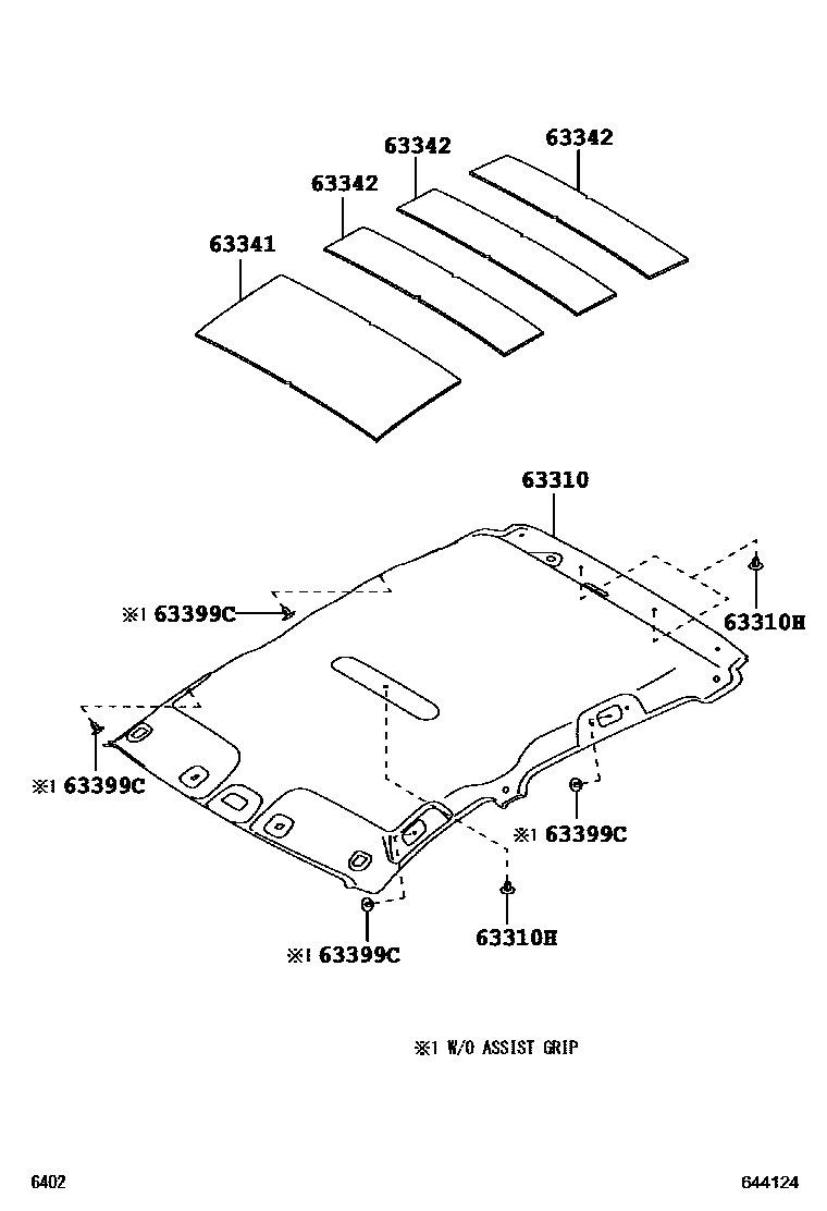 6402 — ROOF HEADLINING & SILENCER PAD