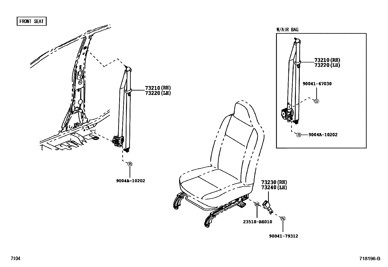 7104 — SEAT BELT & CHILD RESTRAINT SEAT