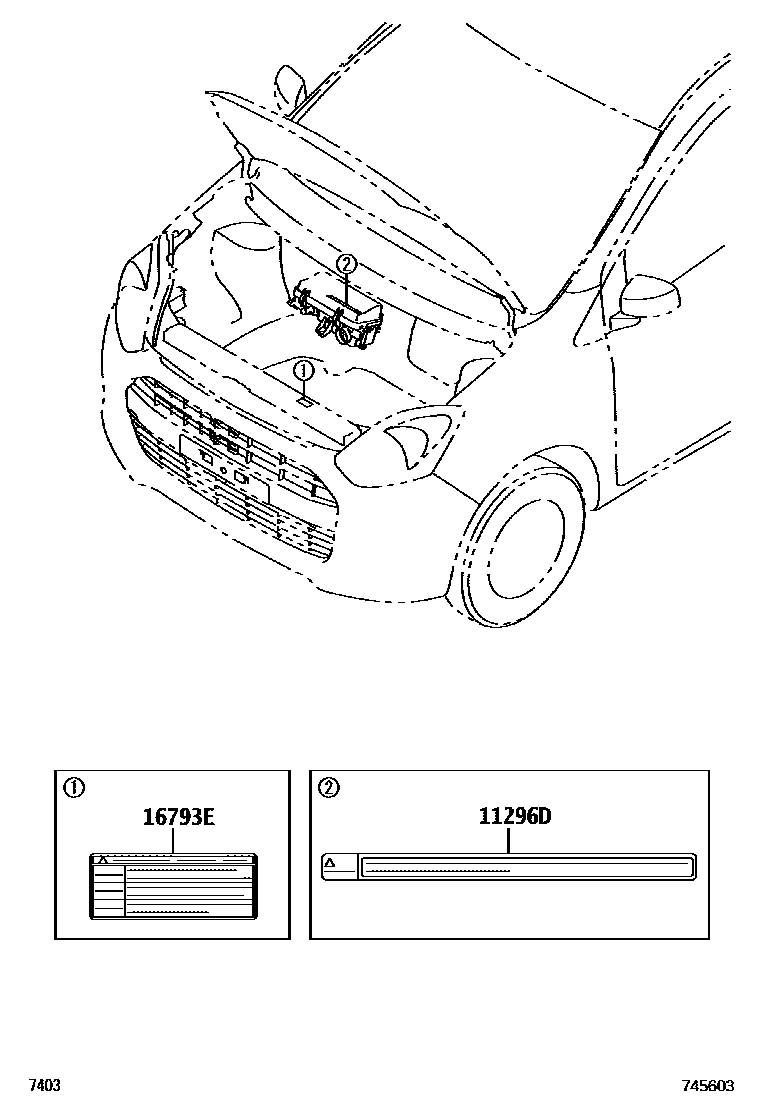 7403 — CAUTION PLATE (EXTERIOR & INTERIOR)