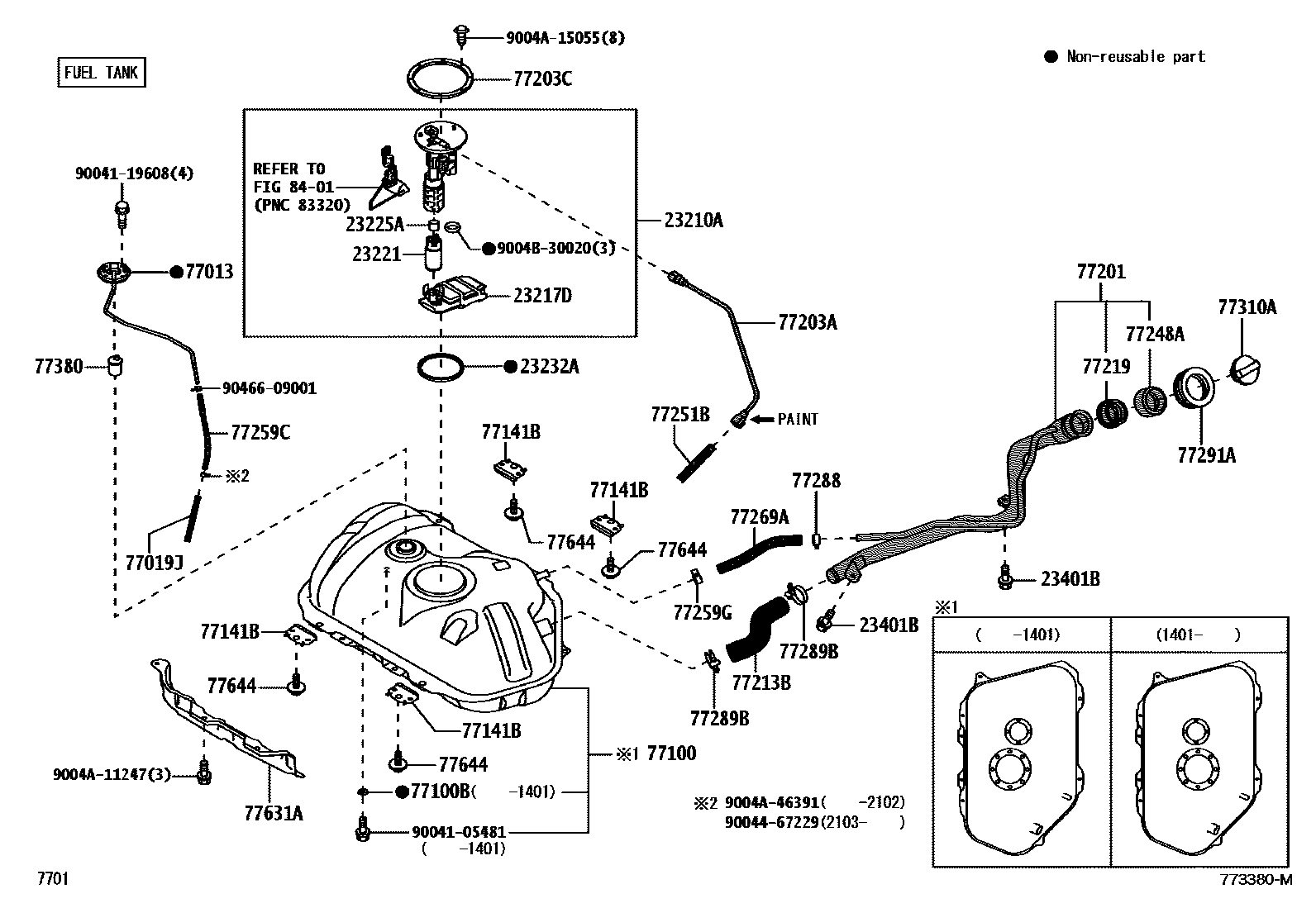 7701 — FUEL TANK & TUBE