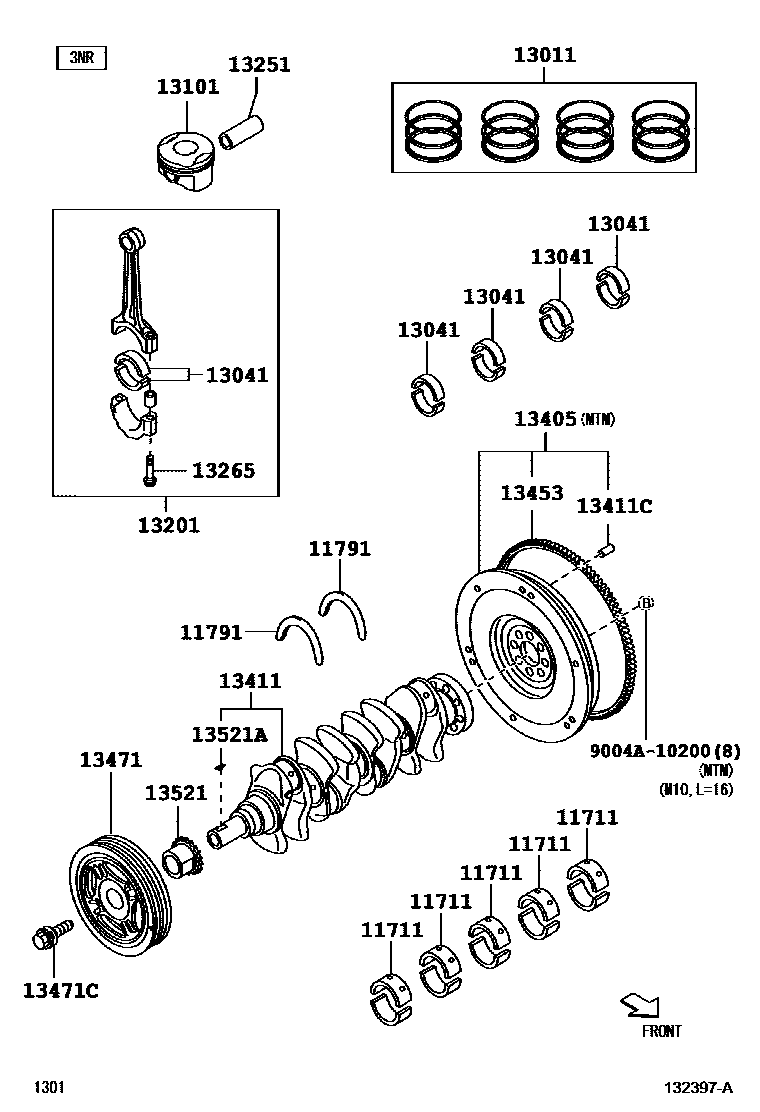 1301 — CRANKSHAFT & PISTON
