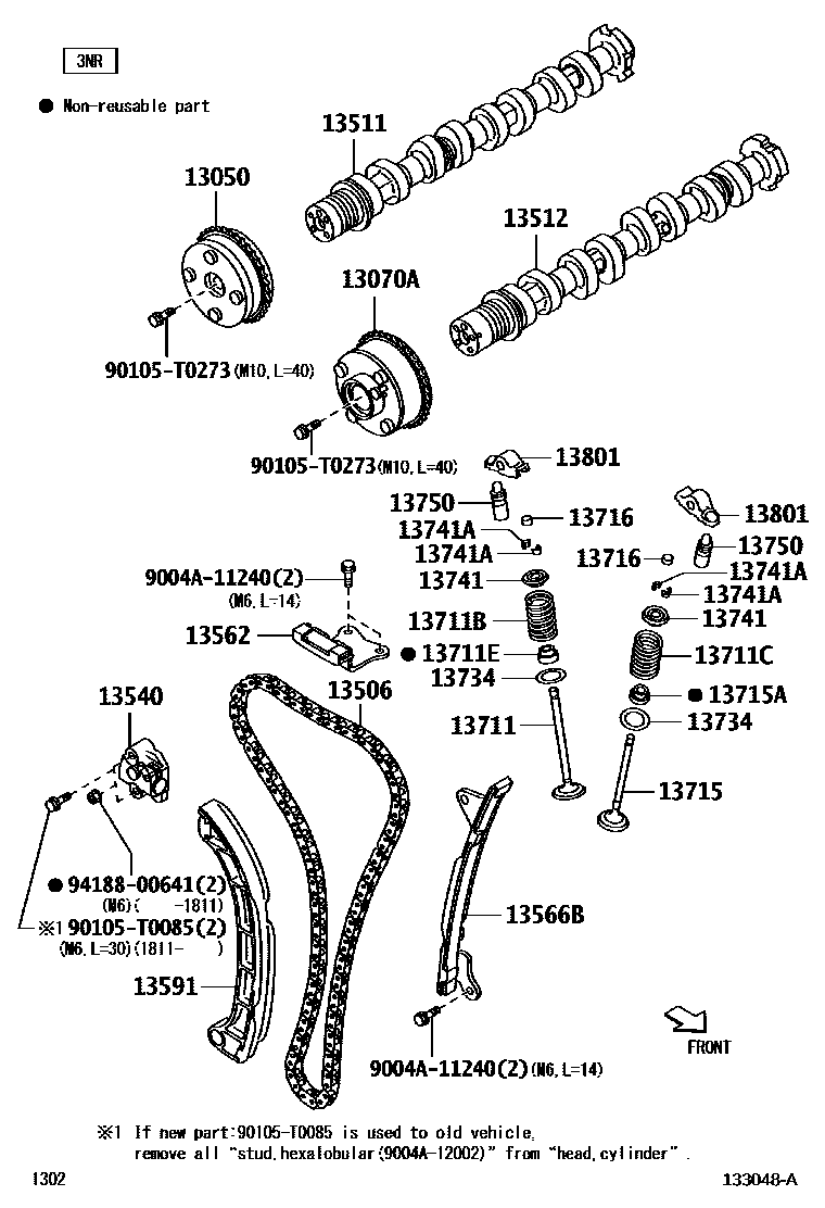 1302 — CAMSHAFT & VALVE