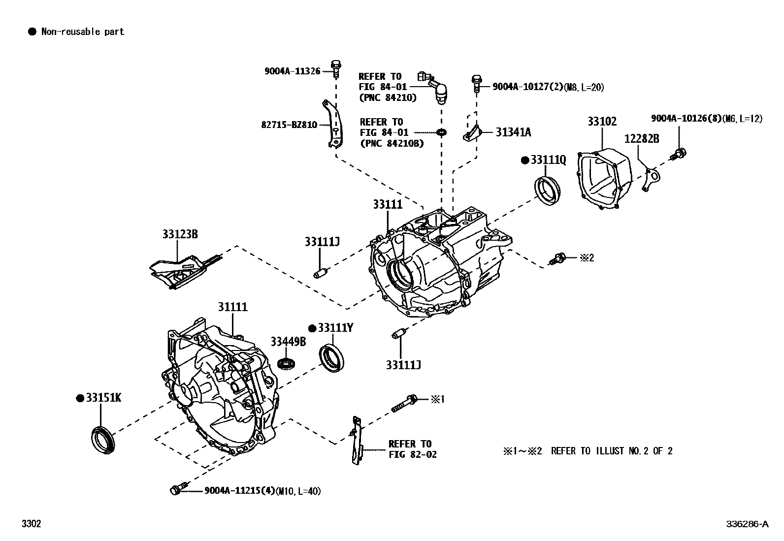3302 — CLUTCH HOUSING & TRANSMISSION CASE (MTM)