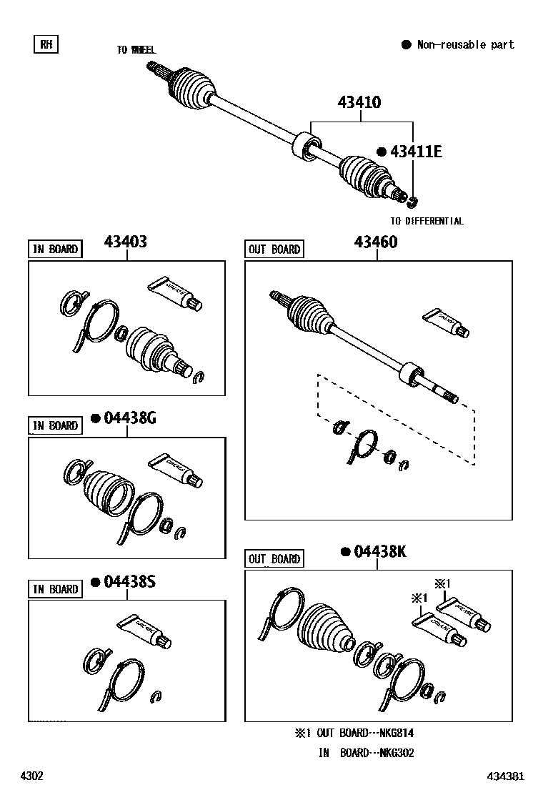 4302 — FRONT DRIVE SHAFT
