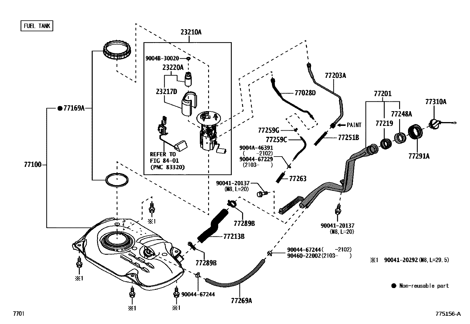 7701 — FUEL TANK & TUBE