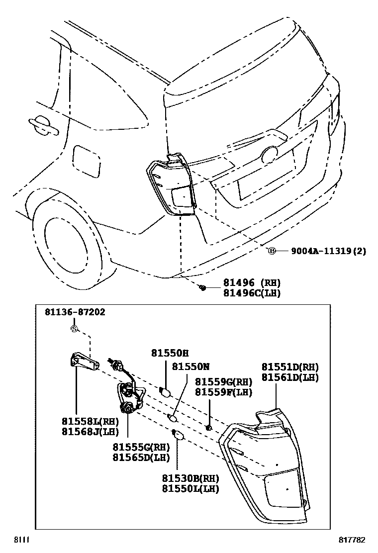 8111 — REAR COMBINATION LAMP