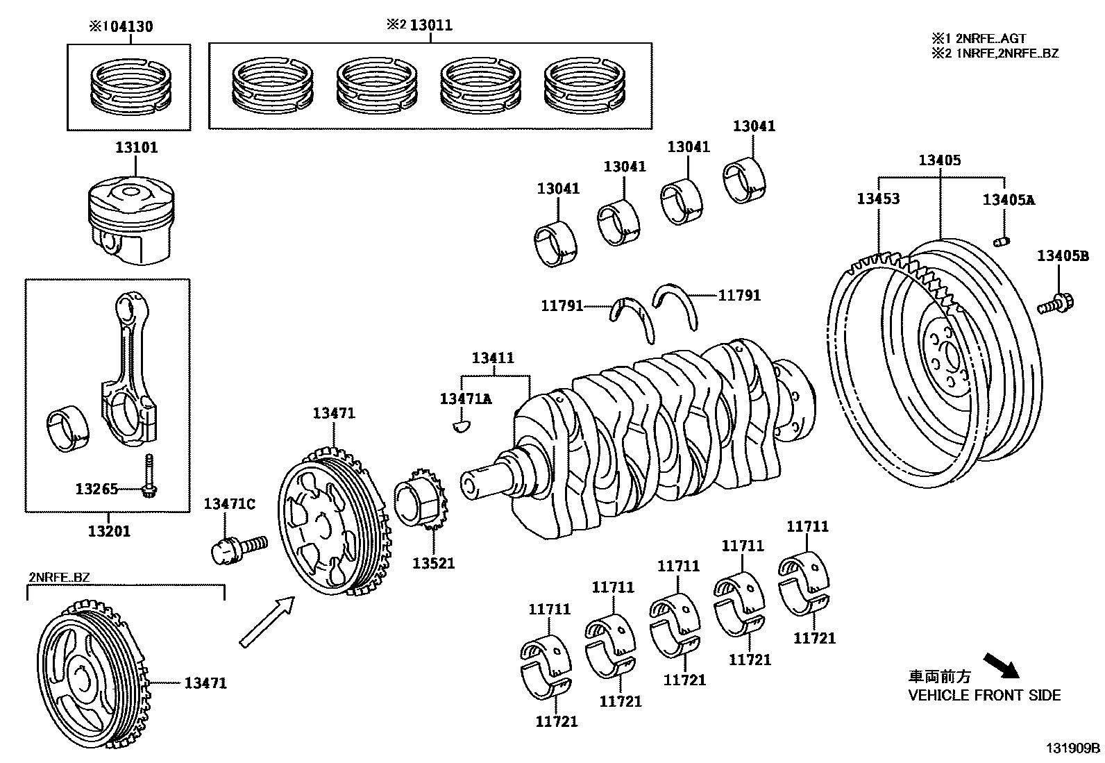 1301 — CRANKSHAFT & PISTON