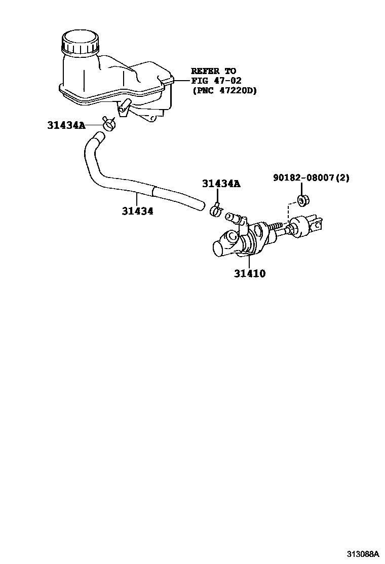 3103 — CLUTCH MASTER CYLINDER