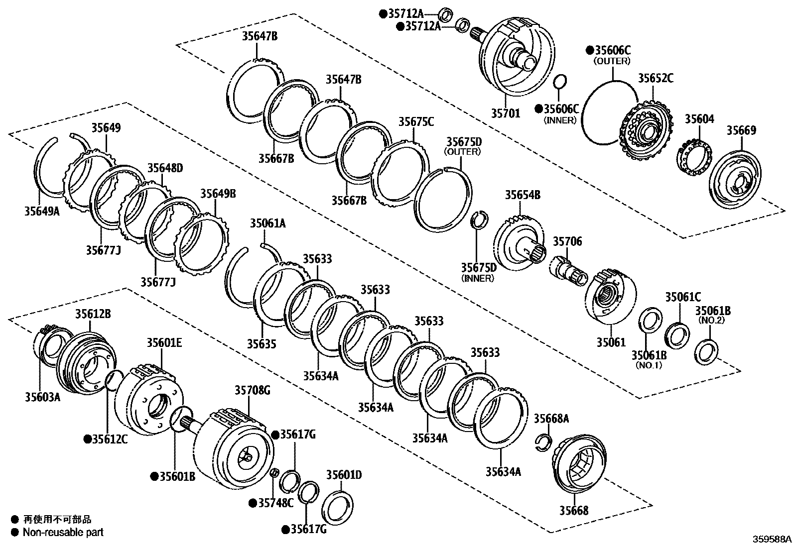 3507 — BRAKE BAND & MULTIPLE DISC CLUTCH (ATM)