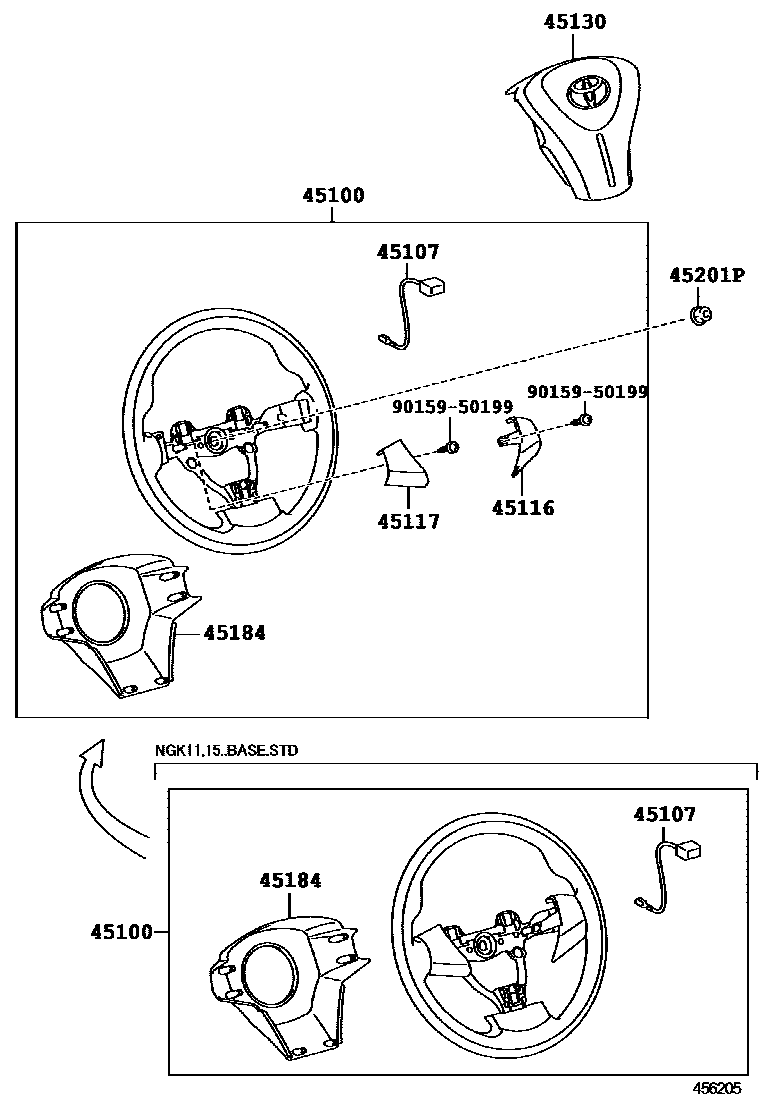 4504 — STEERING WHEEL