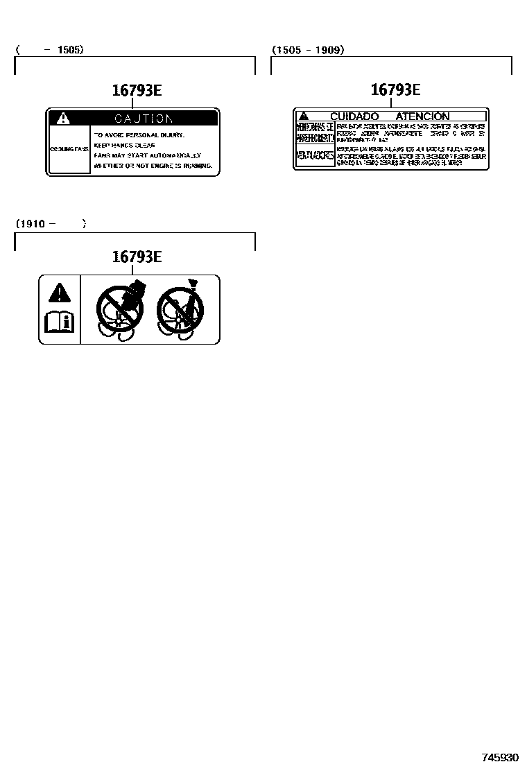 7403 — CAUTION PLATE (EXTERIOR & INTERIOR)