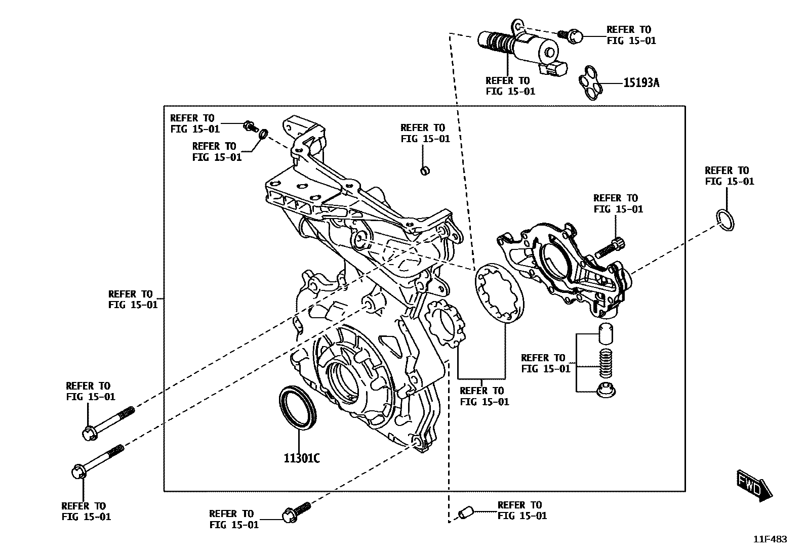 1106 — TIMING GEAR COVER & REAR END PLATE