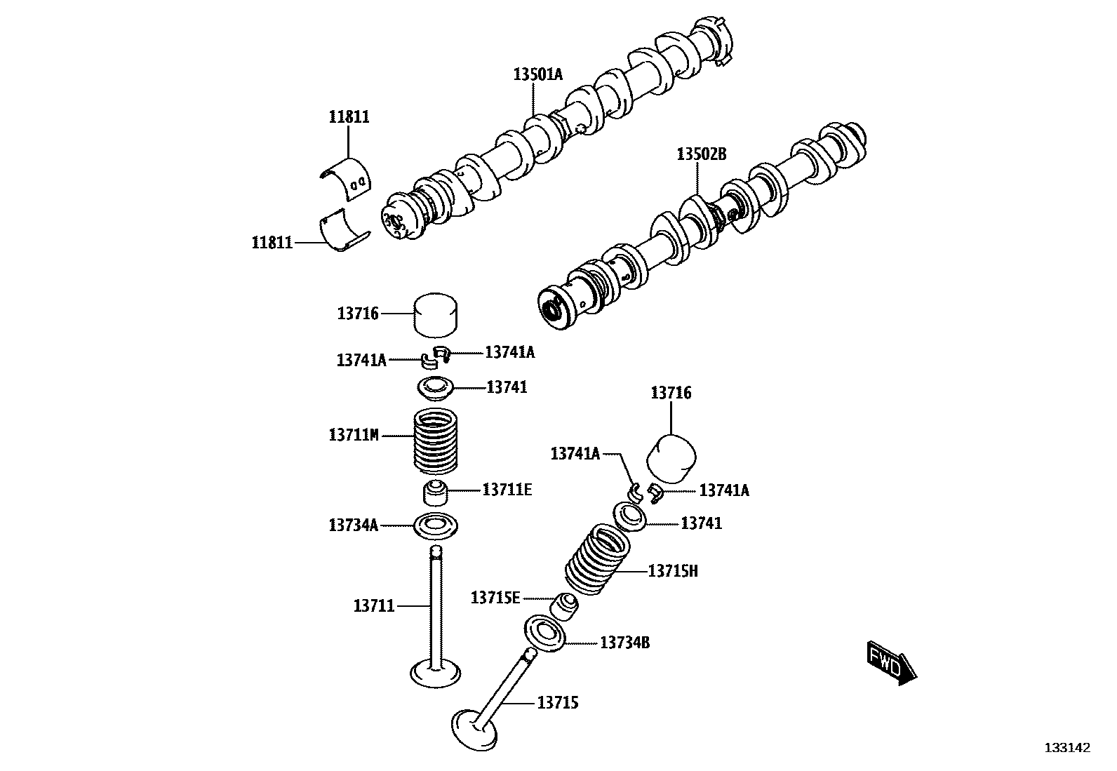 1302 — CAMSHAFT & VALVE