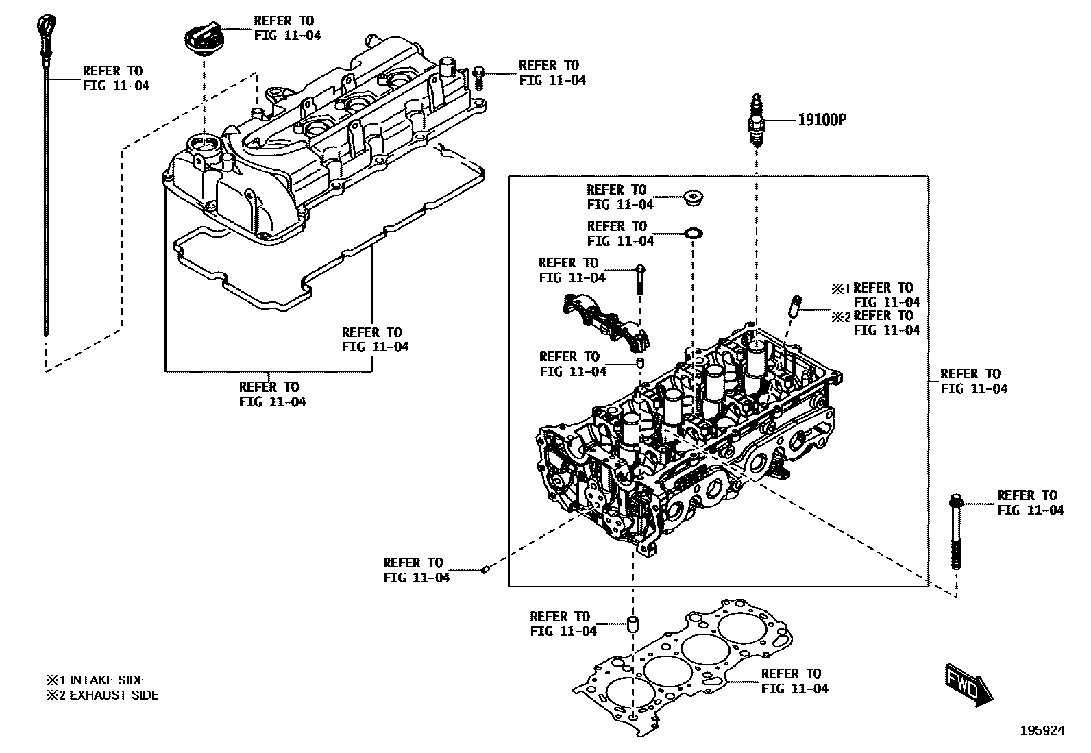 1901 — IGNITION COIL & SPARK PLUG / GLOW PLUG