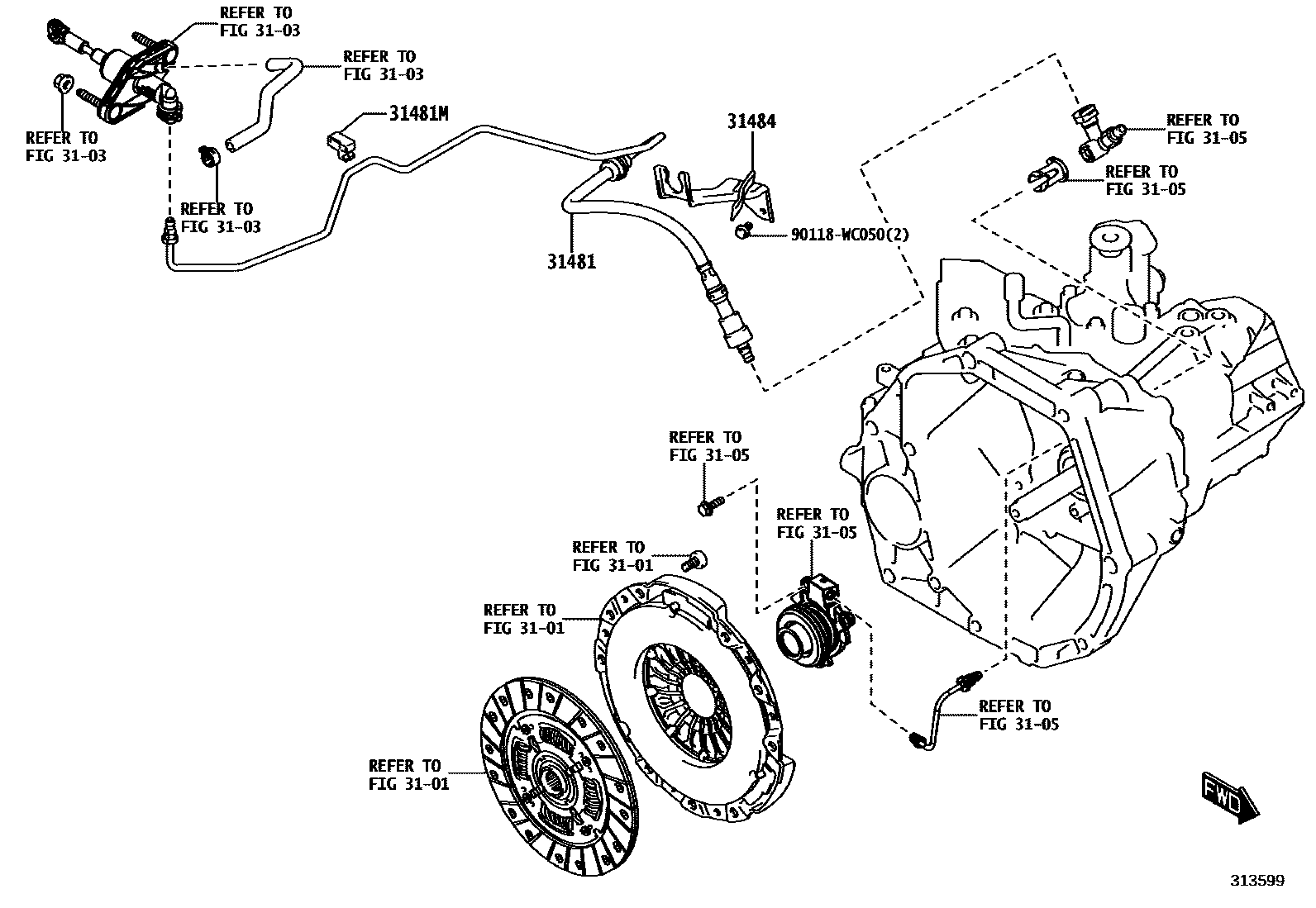 3102 — CLUTCH PEDAL & FLEXIBLE HOSE