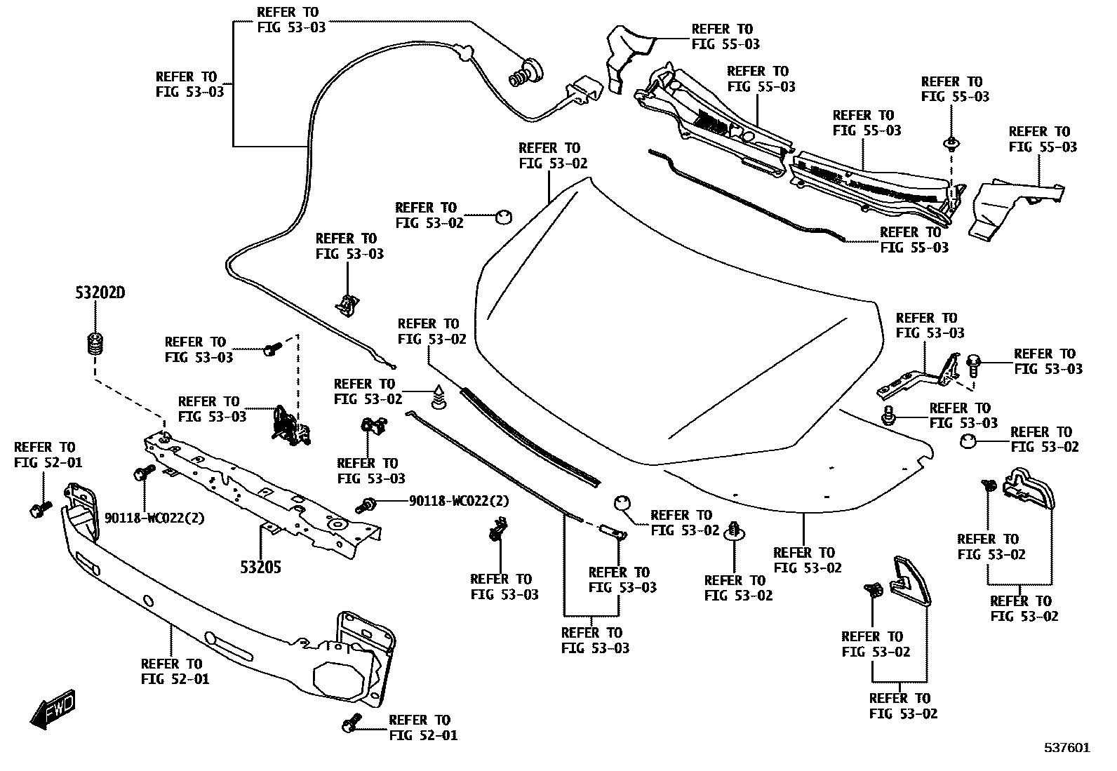 5304 — FRONT FENDER APRON & DASH PANEL
