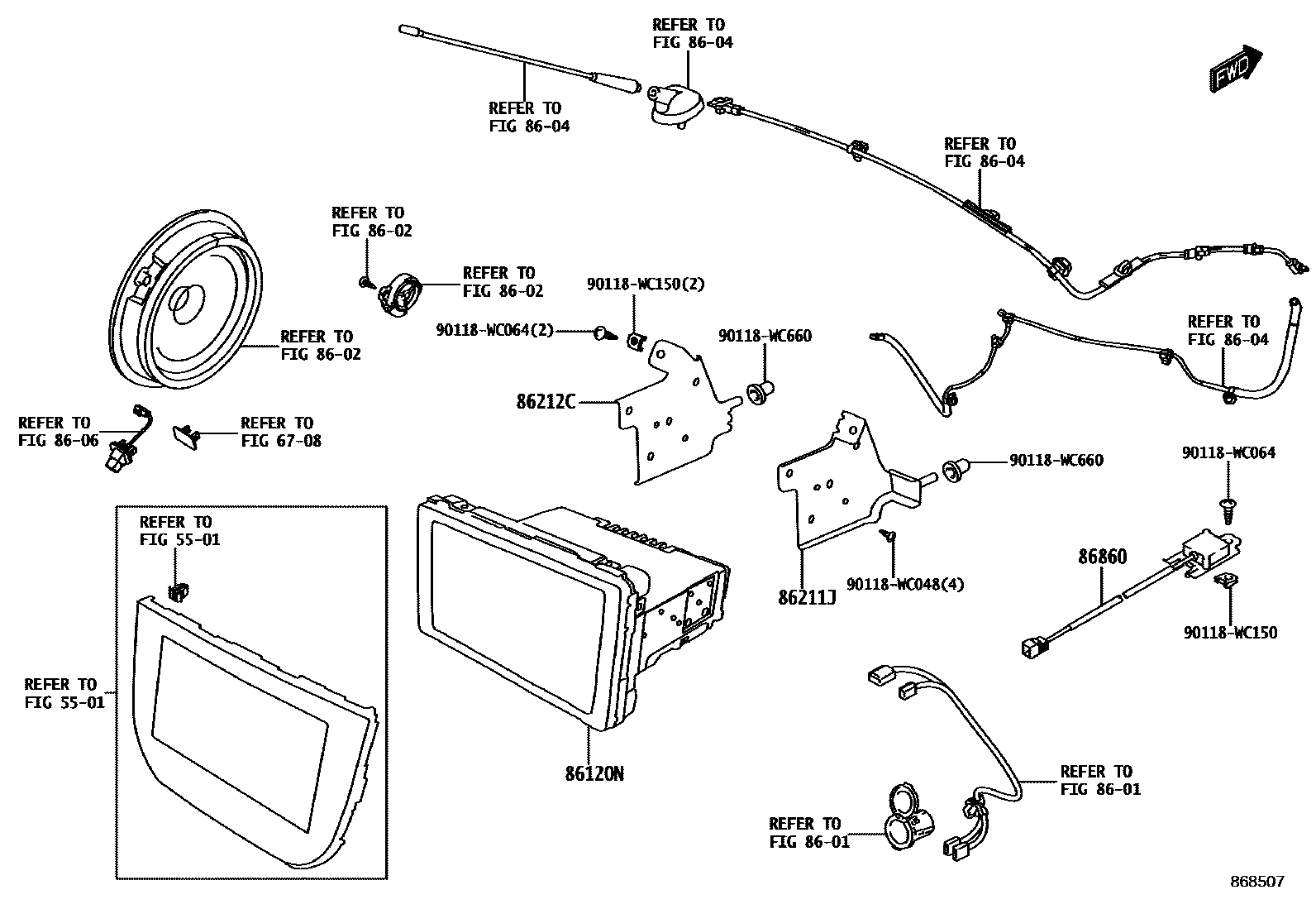 8603 — NAVIGATION & FRONT MONITOR DISPLAY