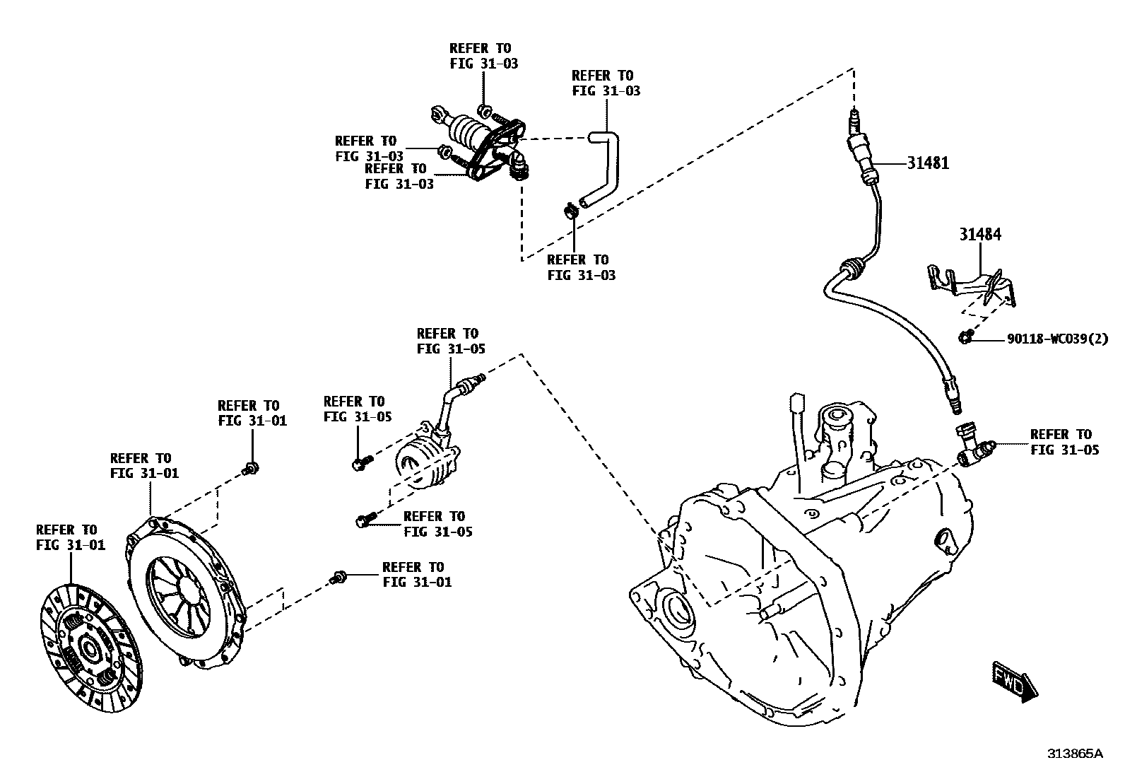 3102 — CLUTCH PEDAL & FLEXIBLE HOSE