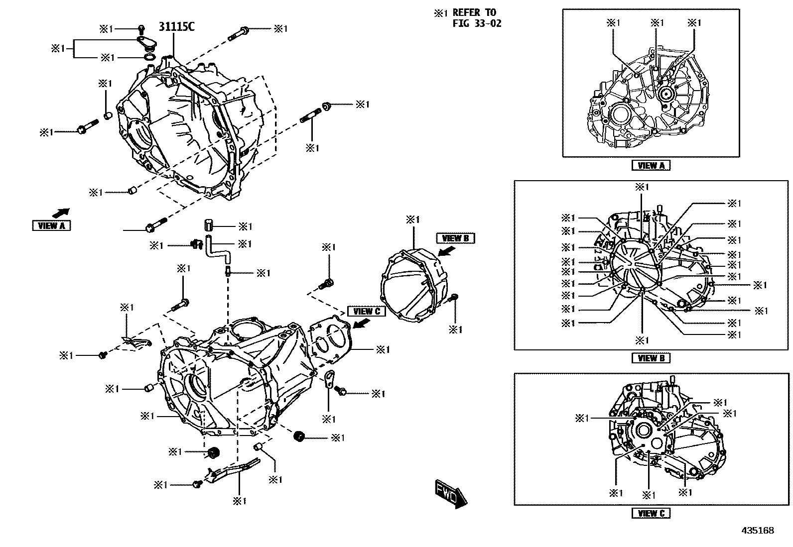 4301 — FRONT AXLE HOUSING & DIFFERENTIAL
