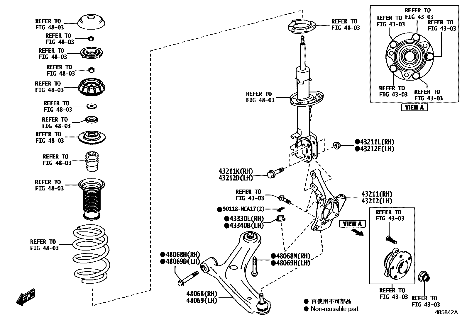 4802 — FRONT AXLE ARM & STEERING KNUCKLE