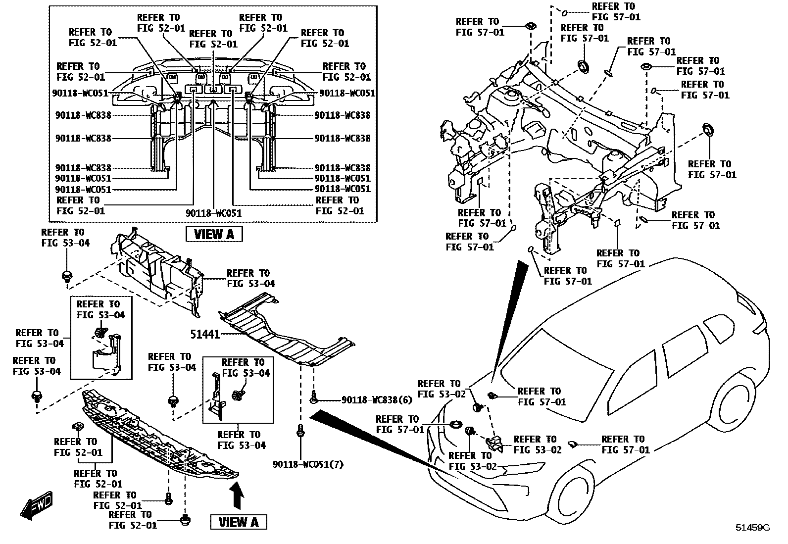 5102 — SUSPENSION CROSSMEMBER & UNDER COVER